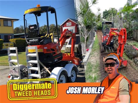 mini excavator hire tweed heads|Diggermate.